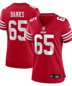 Aaron Banks San Francisco 49ers Nike Women's  Game Jersey -  Scarlet
