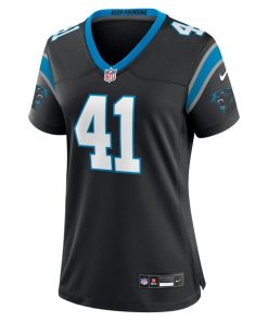Alternative view of Claudin Cherelus Carolina Panthers Nike Women's Team Game Jersey -  Black