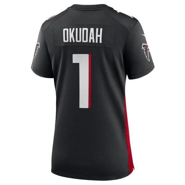 Jeff Okudah Atlanta Falcons Nike Women's Game Player Jersey - Black - Image 3