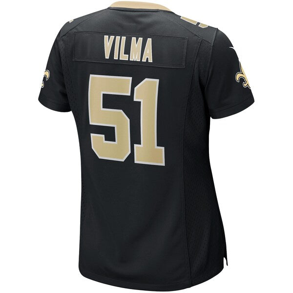 Jonathan Vilma New Orleans Saints Nike Women's Game Retired Player Jersey - Black - Image 3