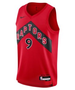 Alternative view of RJ Barrett Toronto Raptors Nike Youth Swingman Jersey - Icon Edition - Red