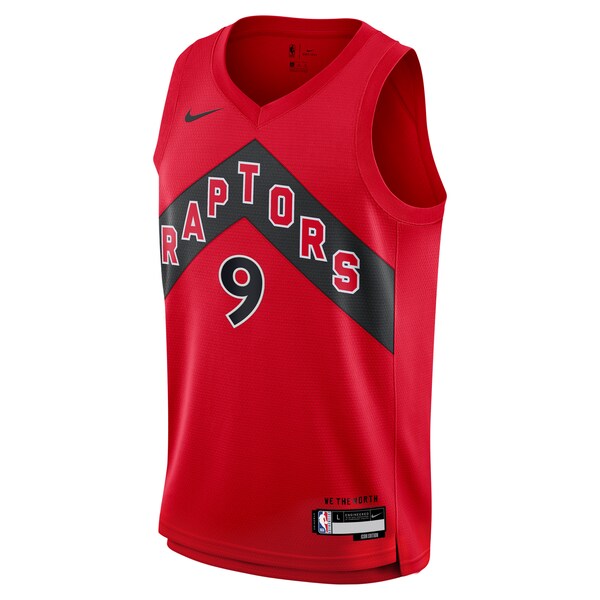 RJ Barrett Toronto Raptors Nike Youth Swingman Jersey - Icon Edition - Red - Image 2