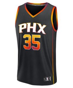 Alternative view of Kevin Durant Phoenix Suns  Fast Break Replica Player Jersey - Statement Edition - Black