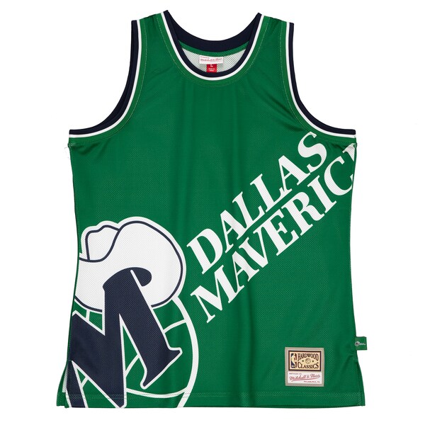 Dallas Mavericks Hardwood Classics Blown Out Fashion Jersey - Green - Image 2