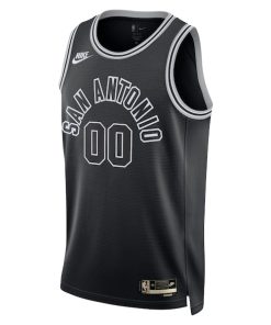 Alternative view of San Antonio Spurs Nike Unisex 2022/23 Custom Swingman Jersey - Classic Edition - Black