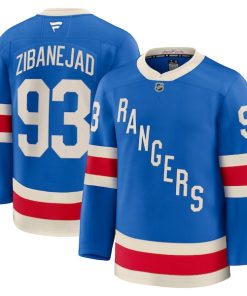 Mika Zibanejad New York Rangers  Centennial Premium Jersey - Blue