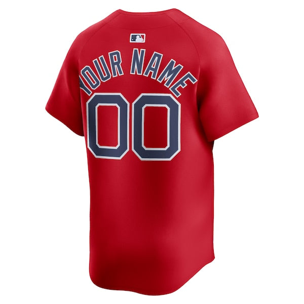 Boston Red Sox Nike Alternate Limited Custom Jersey - Red/White - Image 4