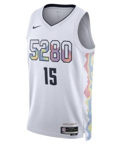 Alternative view of Nikola Jokic Denver Nuggets Nike Unisex 2024/25 Swingman Player Jersey - City Edition - White