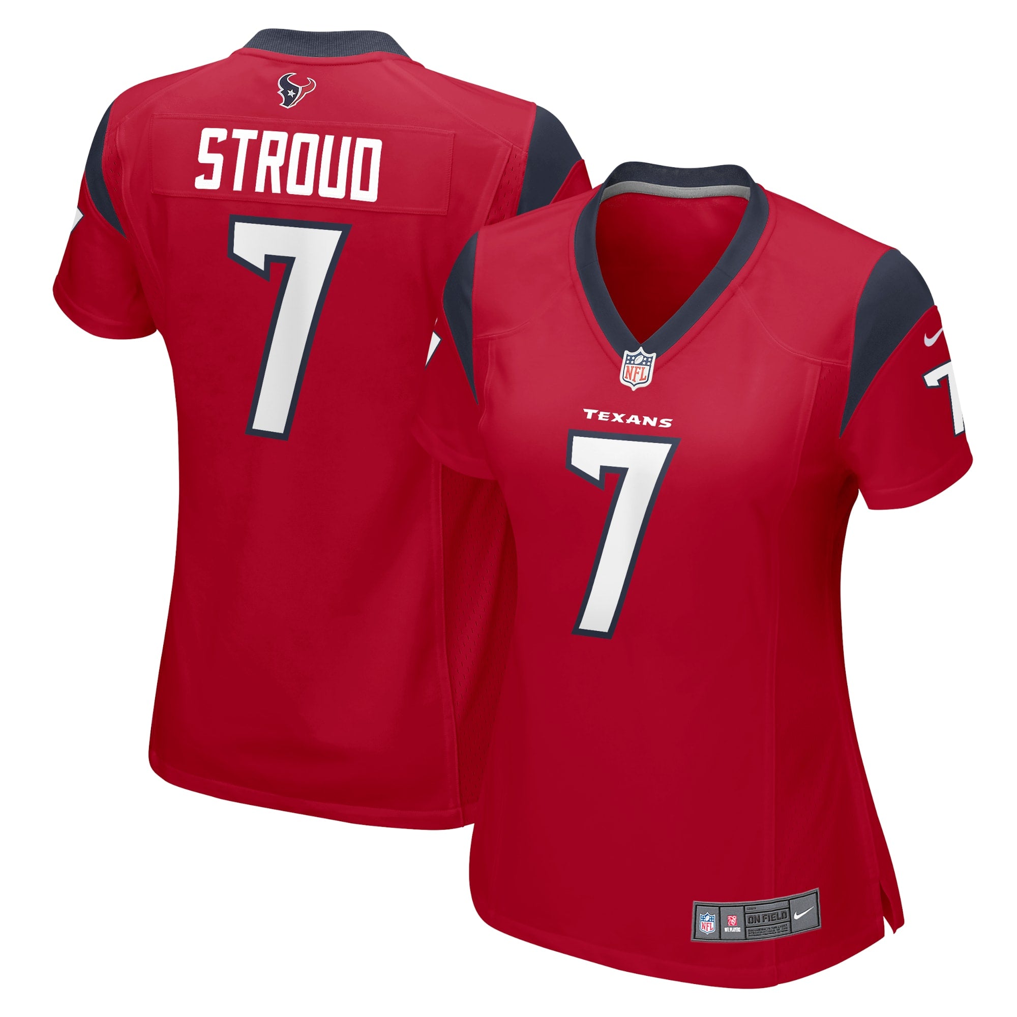 C.J. Stroud Houston Texans Nike Women's Player Jersey - Navy/Red/White - Image 7