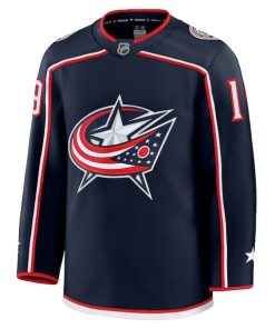 Alternative view of Adam Fantilli Columbus Blue Jackets  Home Premium Jersey - Navy