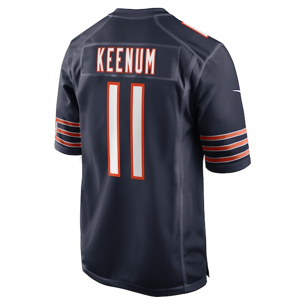 Case Keenum Chicago Bears Nike Team Game Jersey - Navy - Image 3