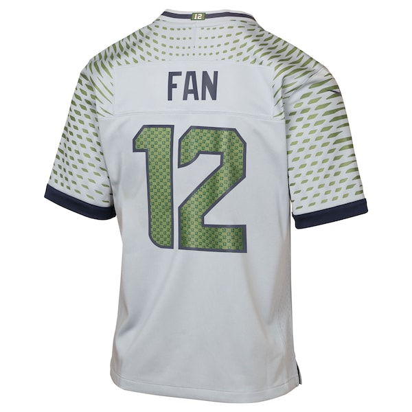 12s Seattle Seahawks Nike Youth 2025 Rivalries Collection Game Jersey - Wolf Gray - Image 3