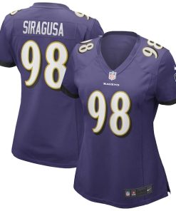 Tony Siragusa Baltimore Ravens Nike Women's Game Retired Player Jersey - Purple