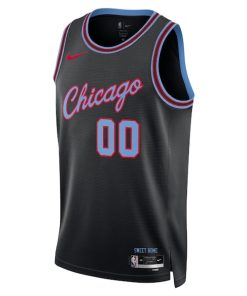 Alternative view of Chicago Bulls Nike Unisex 2025/26 City Edition Swingman Custom Jersey - Black