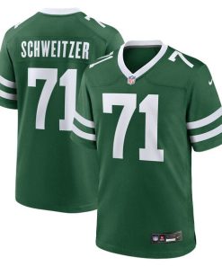 Wes Schweitzer New York Jets Nike Team Game Jersey - Legacy Green