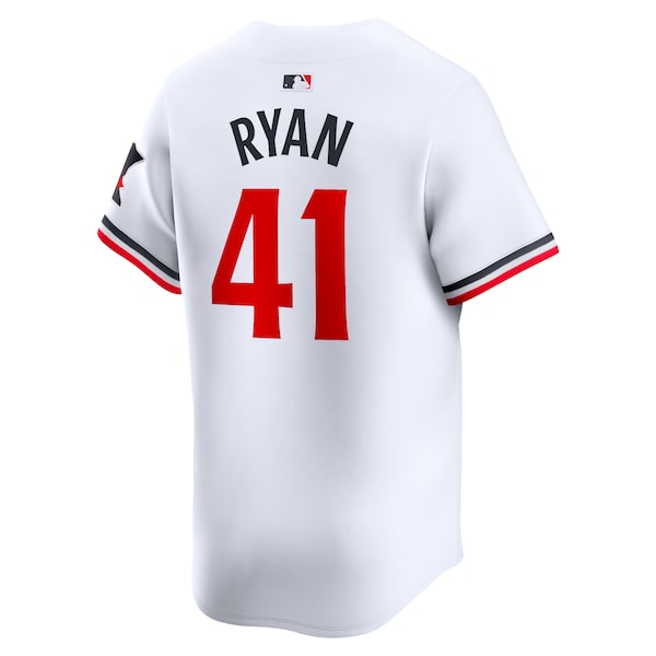 Joe Ryan Minnesota Twins Nike Home Limited Player Jersey - White - Image 3