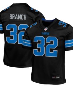 Brian Branch Detroit Lions Nike Youth Alternate Player Game Jersey - Black