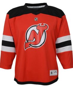 Alternative view of Jack Hughes New Jersey Devils Toddler Home Replica Player Jersey - Red