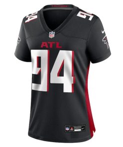 Alternative view of LaCale London Atlanta Falcons Nike Women's Team Game Jersey -  Black