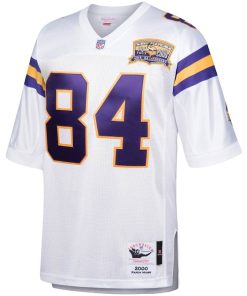 Alternative view of Randy Moss Minnesota Vikings 2000 Authentic Throwback Retired Player Jersey - White