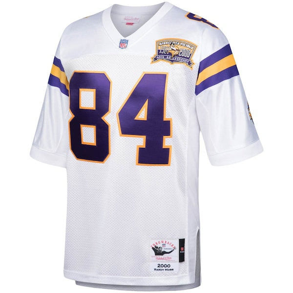 Randy Moss Minnesota Vikings 2000 Authentic Throwback Retired Player Jersey - White - Image 2