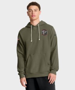 Atlanta Falcons Nike 2025 Salute to Service Sideline Standard Issue Dri-FIT Hoodie - Olive