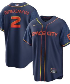 Alex Bregman Houston Astros Nike 2022 City Connect Replica Player Jersey - Navy