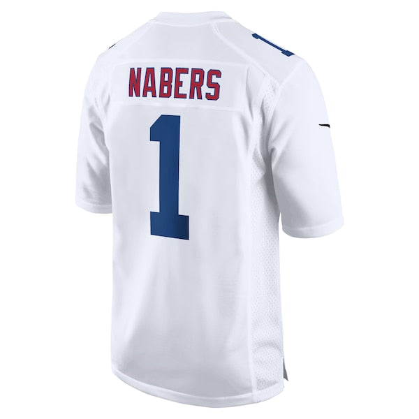Malik Nabers New York Giants Nike Fashion Jersey - Tundra White - Image 3