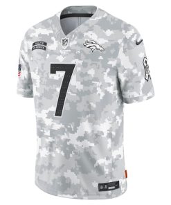 Alternative view of John Elway Denver Broncos Nike 2024 Salute to Service Retired Player Limited Jersey - Arctic Camo