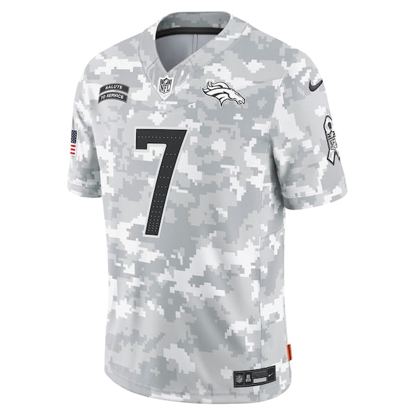 John Elway Denver Broncos Nike 2024 Salute to Service Retired Player Limited Jersey - Arctic Camo - Image 2