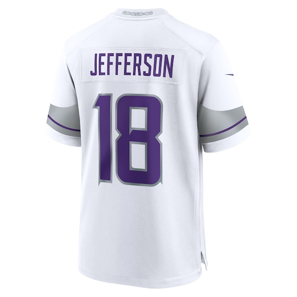 Justin Jefferson Minnesota Vikings Nike Alternate Game Player Jersey - White - Image 3