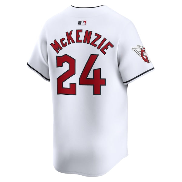 Triston McKenzie Cleveland Guardians Nike Home Limited Player Jersey - White - Image 3