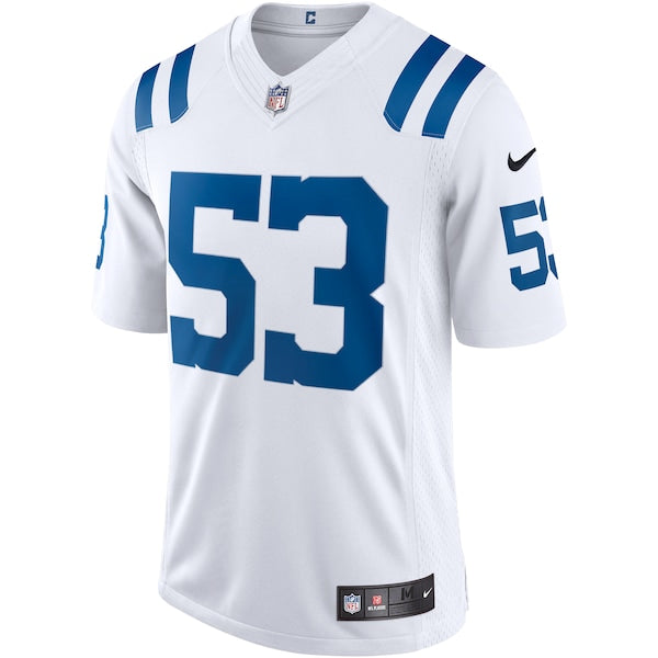 Shaquille Leonard Indianapolis Colts Nike Vapor Limited Jersey - White/Royal - Image 3