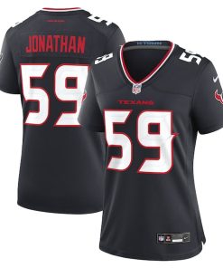 Alternative view of Kingsley Jonathan Houston Texans Nike Women's Team Game Jersey -  Navy