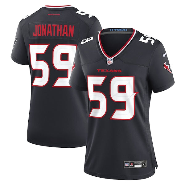 Kingsley Jonathan Houston Texans Nike Women's Team Game Jersey - Navy - Image 2
