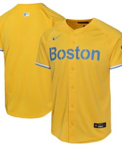Boston Red Sox Nike Youth City Connect Limited Jersey - Gold