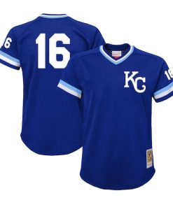 Bo Jackson Kansas City Royals Youth Cooperstown Collection?Mesh Batting Practice Jersey - Royal
