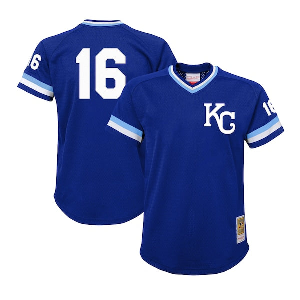 Bo Jackson Kansas City Royals Youth Cooperstown Collection?Mesh Batting Practice Jersey - Royal