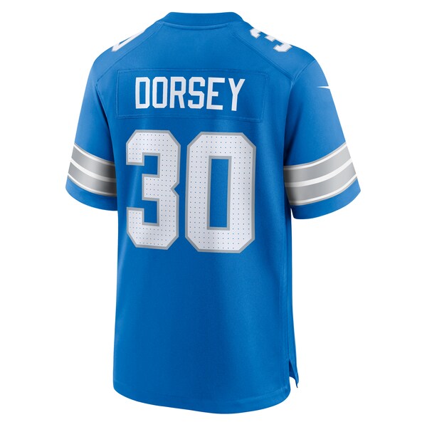 Khalil Dorsey Detroit Lions Nike Team Game Jersey - Blue - Image 3