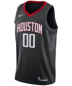 Alternative view of Houston Rockets Nike Swingman Custom Jersey Black - Statement Edition