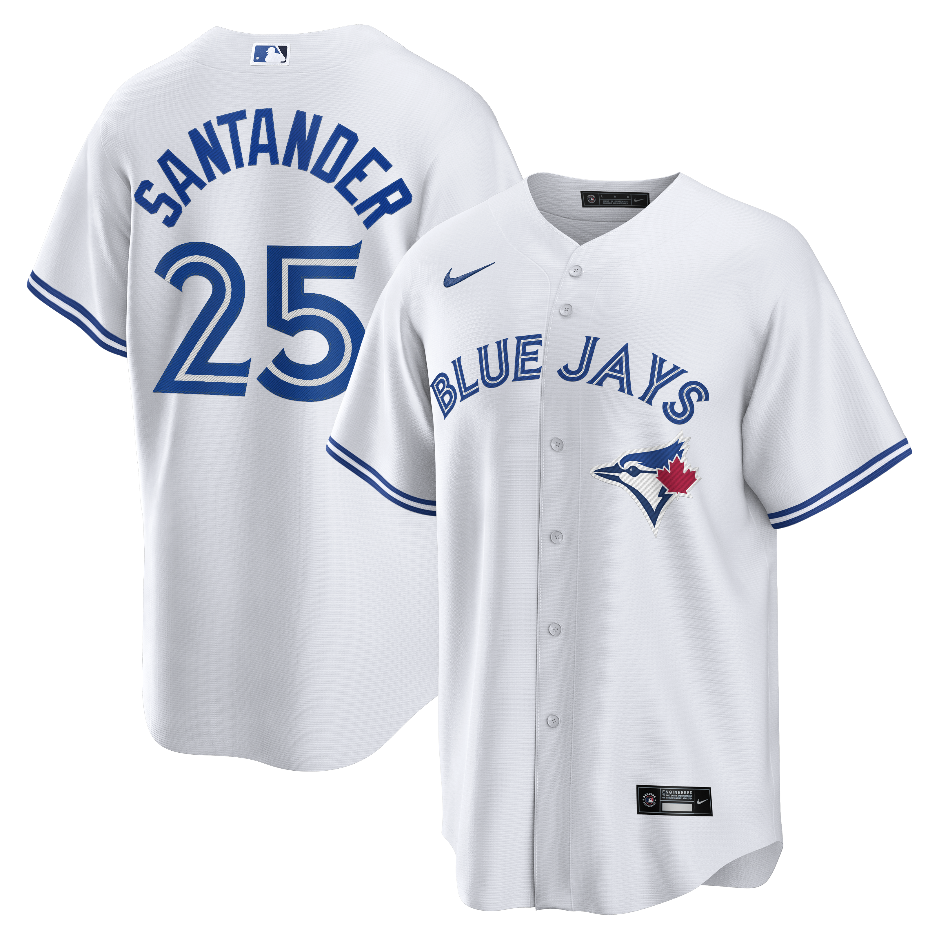 Anthony Santander Toronto Blue Jays Nike Alternate Replica Jersey - Light Blue/White - Image 4