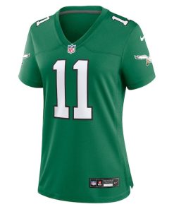 Alternative view of A.J. Brown Philadelphia Eagles Nike Women's Player Jersey - Kelly Green