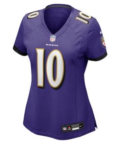 Alternative view of DeAndre Hopkins Baltimore Ravens Nike Women's Team Game Jersey -  Purple
