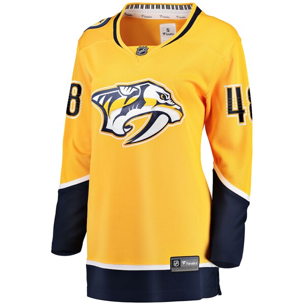 Nick Perbix Nashville Predators Women's Home Breakaway Jersey - Gold - Image 2