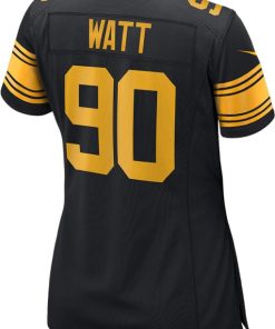 Alternative view of T.J. Watt Pittsburgh Steelers Nike Women's  Game Limited Jersey -  Black