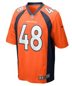 Alternative view of Mitchell Fraboni Denver Broncos Nike Team Game Jersey -  Orange