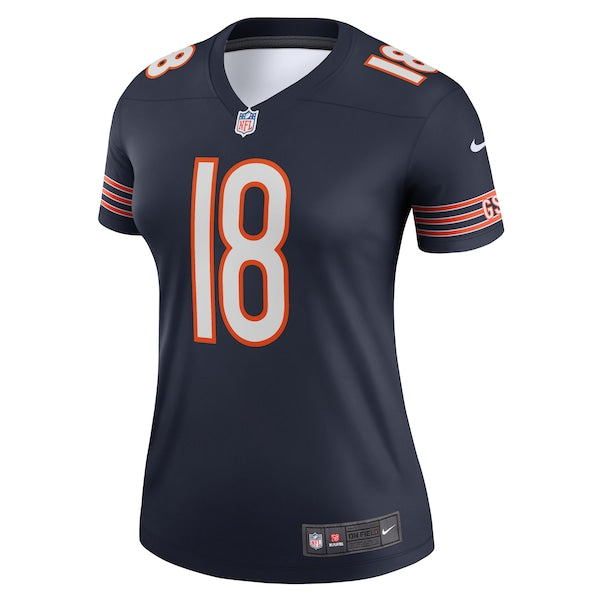 Caleb Williams Chicago Bears Nike Women's Legend Player Performance Top - Navy/Orange - Image 3