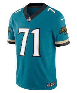 Alternative view of Tony Boselli Jacksonville Jaguars Nike Prowler Throwback Vapor F.U.S.E. Limited Retired Player Jersey - Teal