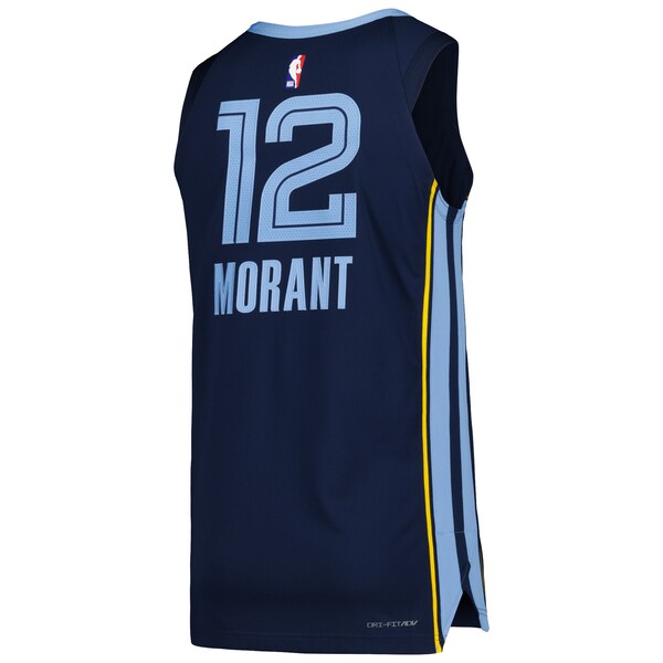 Ja Morant Memphis Grizzlies Nike Authentic Jersey - Association Edition - Navy - Image 2