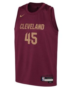 Alternative view of Donovan Mitchell Cleveland Cavaliers Nike Youth Swingman Jersey - Icon Edition - Wine